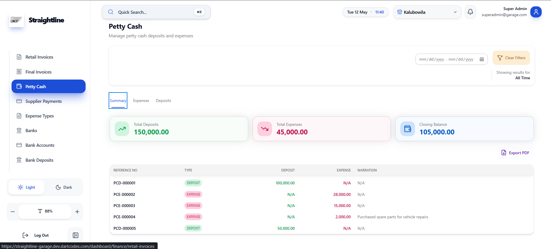 Petty Cash Management screenshot 1