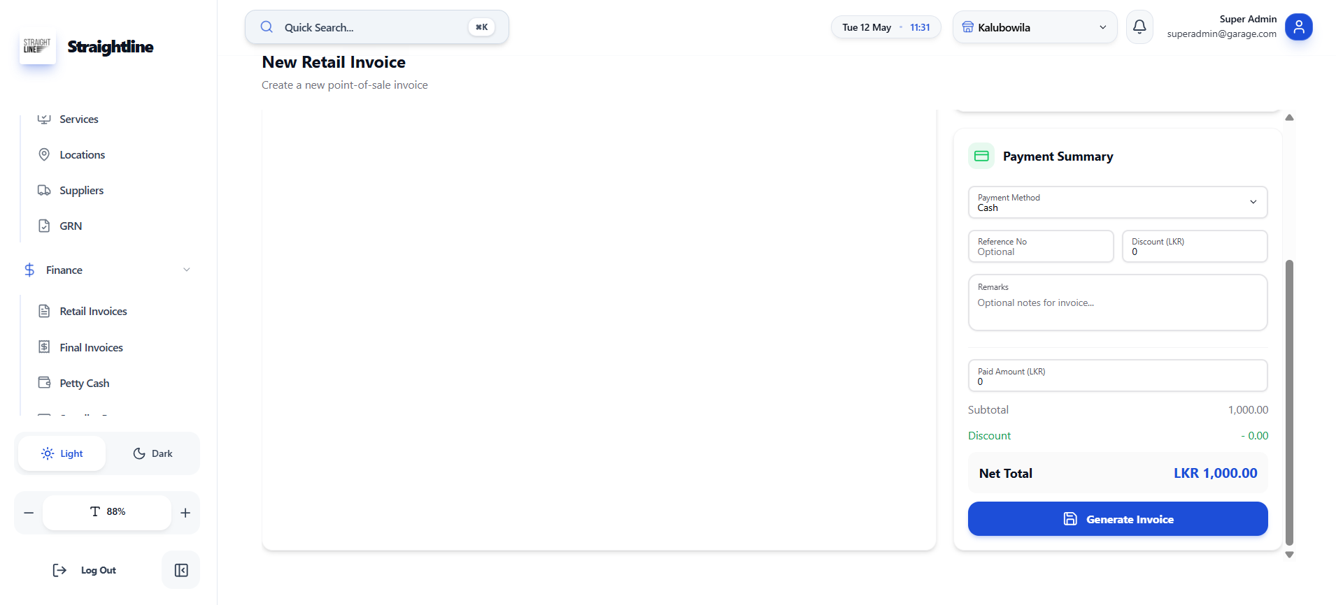 Retail Invoices screenshot 3