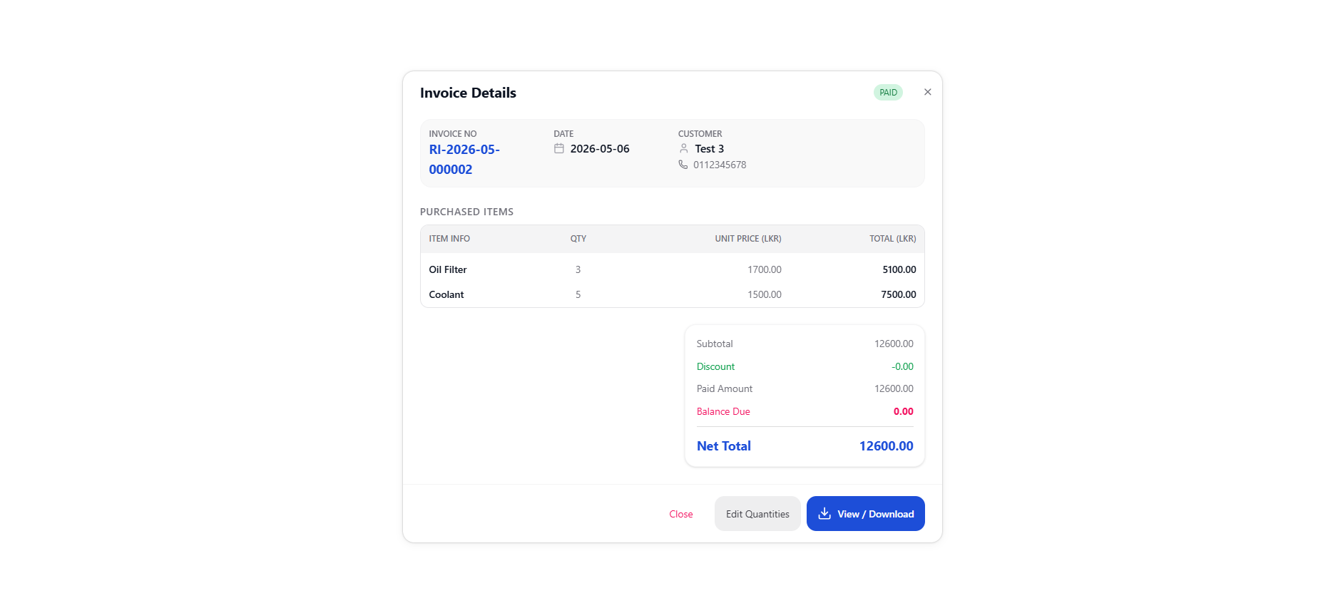 Retail Invoices screenshot 4
