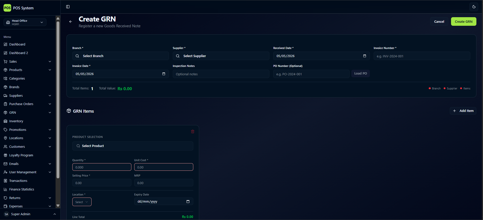 Advanced Inventory Inwarding (GRN) screenshot 4