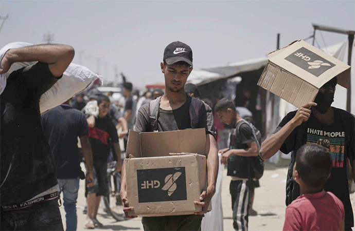 Twenty Palestinians were killed at a food distribution center