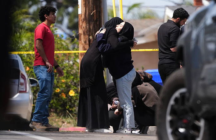 Two teenage shooters opened fire at a San Diego mosque