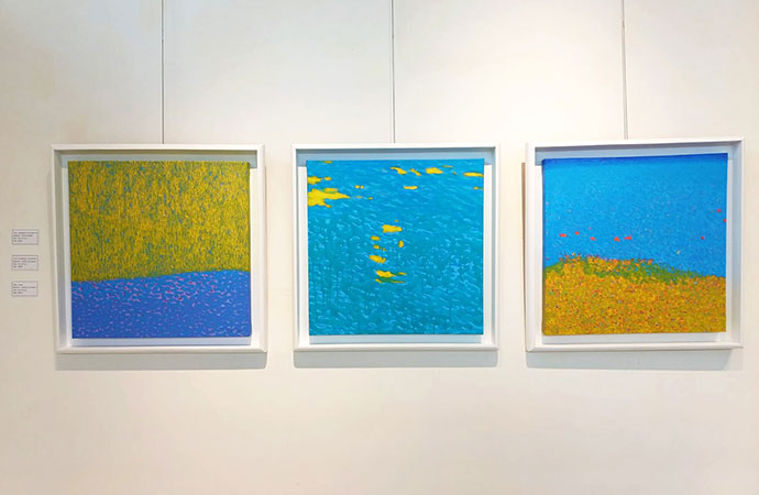 Evocative with vibrant abstractions