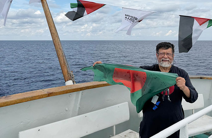 All eyes on the Freedom Flotilla, as Shahidul Alam sails to Gaza