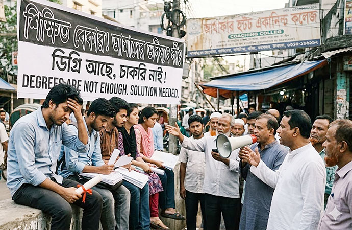 Shikkhalok honored three distinguished persons in education, literature and library movement
