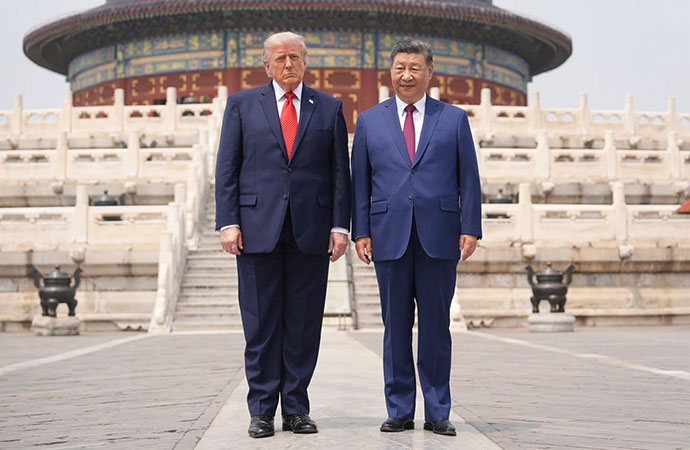 Trump insists US-China relations are in a good place despite differences as he wraps up Beijing trip
