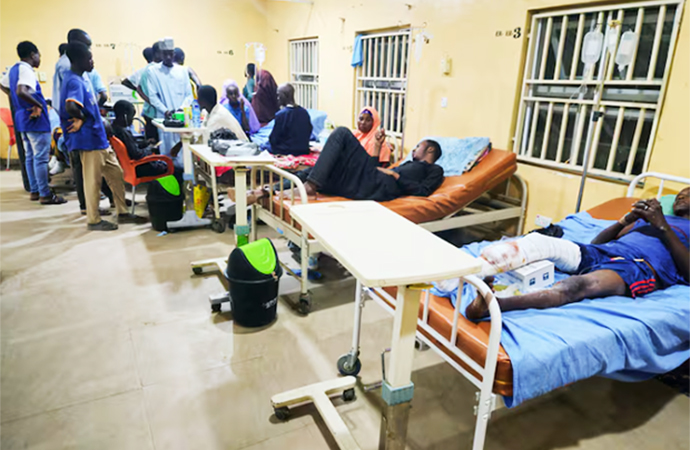 A Nigerian Air Force strike targeting jihadi rebels hit a local market in northeastern Nigeria