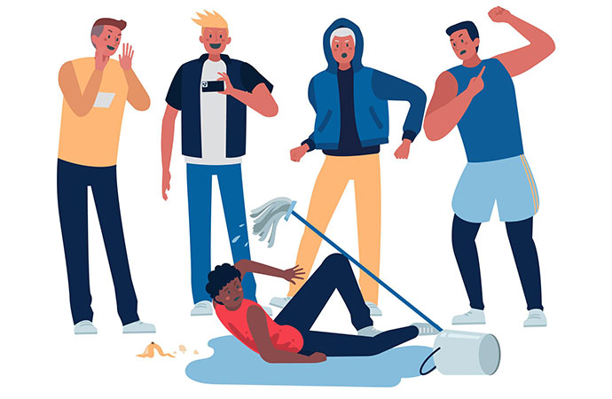 The mob is still here