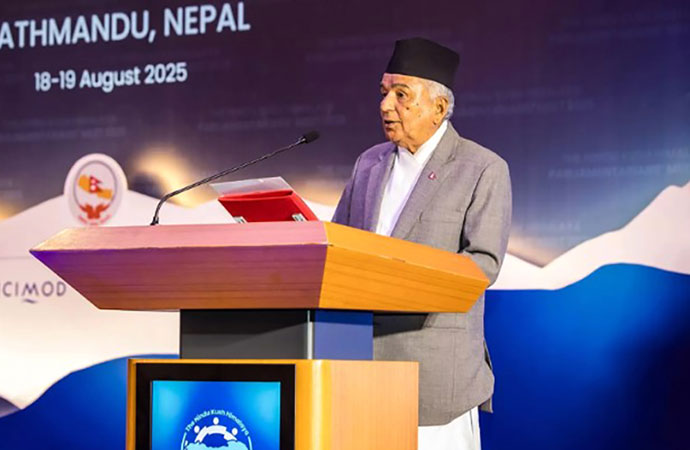 Nepal’s President urges HKH countries to adopt people-centric, science-based policies
