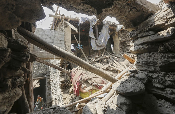 A pair of earthquakes wreaked havoc in Afghanistan