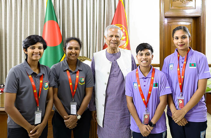 Four women athletes to join CA Yunus on state visit to Qatar
