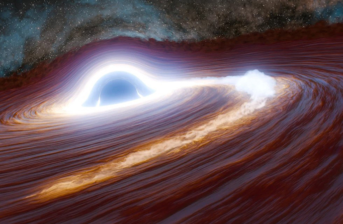 Scientists spot the brightest flare yet from a supermassive black hole