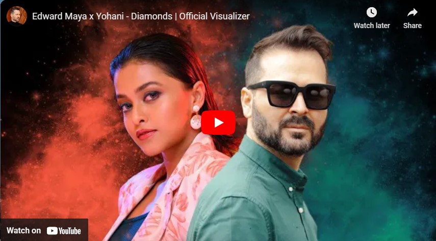 New Music : Edward Maya x Yohani – Diamonds | Official Visualizer | Decibel