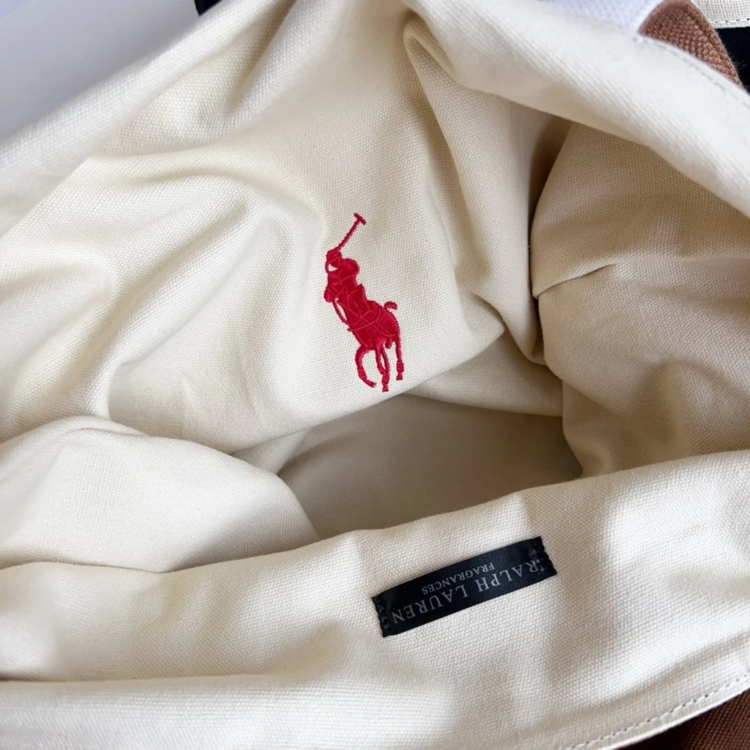 ZH516 Ralph Lauren double-sided printed canvas bag 45.5$ gallery