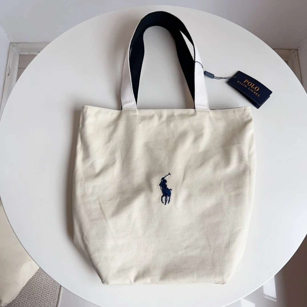 ZH516 Ralph Lauren double-sided printed canvas bag 45.5$ gallery