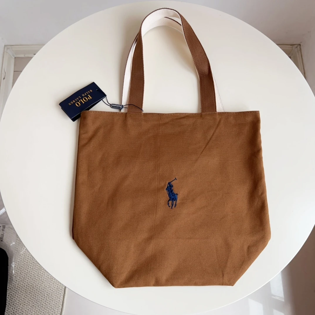 ZH516 Ralph Lauren double-sided printed canvas bag 45.5$ gallery