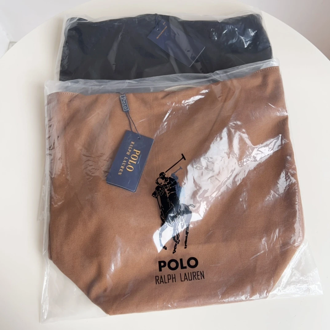 ZH516 Ralph Lauren double-sided printed canvas bag 45.5$ gallery