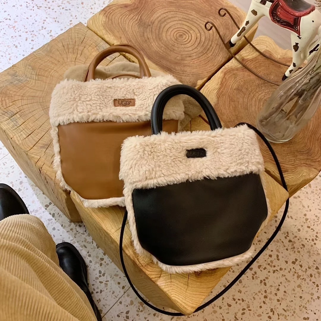 ZH518 UGG lamb wool bucket bag 45$ gallery