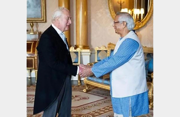 Prof Yunus honoured with prestigious Harmony Award by King Charles III