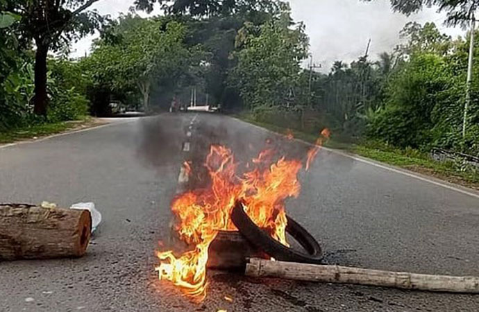 Police filed three separate cases over the recent violence in Khagrachhari's Sadar and Guimara upazilas