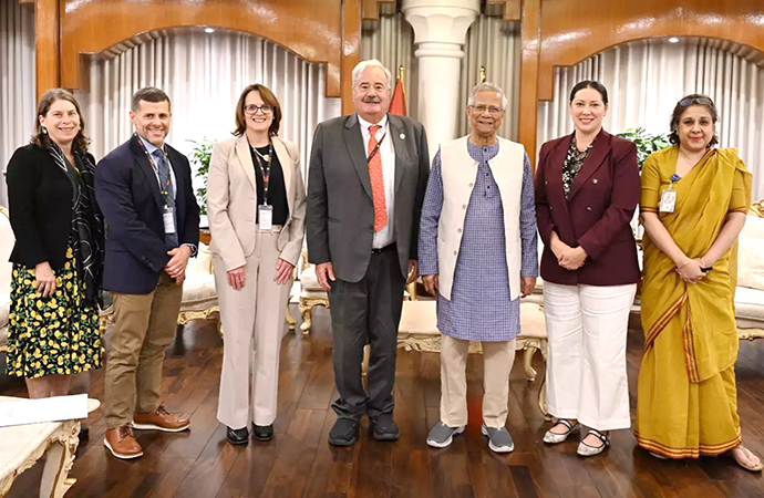 Bangladesh on track for ‘peaceful, inclusive’ polls: Prof Yunus tells IRI