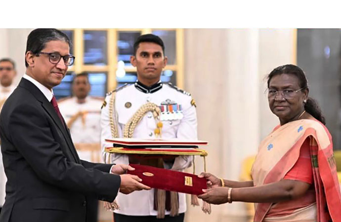 Indian president hopes for ‘democratic, inclusive’ Bangladesh as Dhaka’s envoy presents credentials