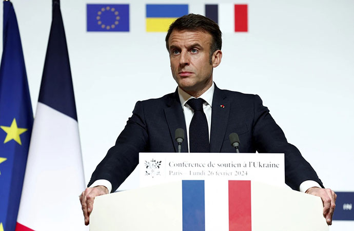 French President Emmanuel Macron hosted senior United States officials in Paris