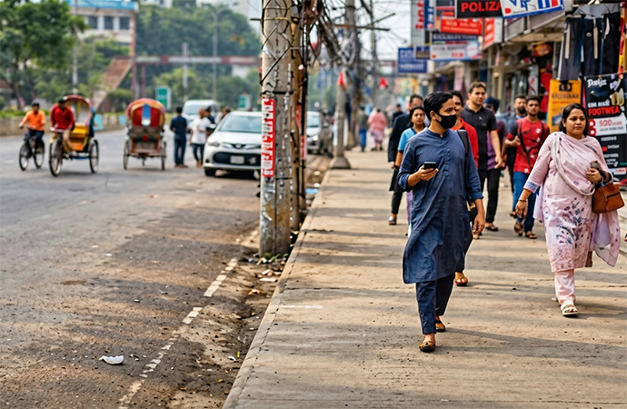 A week on from DNCC’s eviction drive, Mirpur-10 remains hawker-free