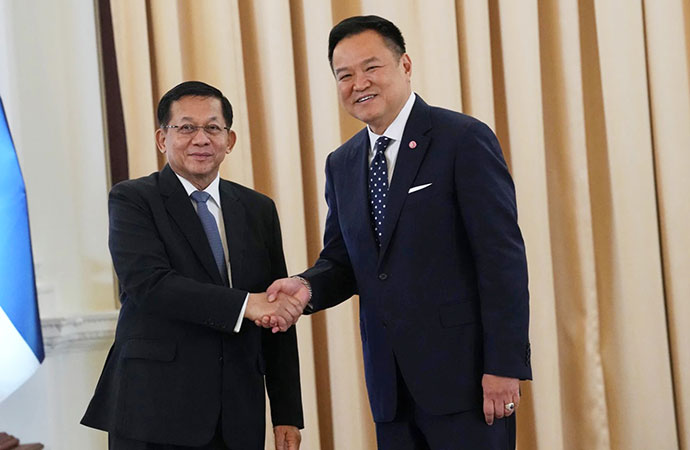 Myanmar's military leader Min Aung Hlaing arrived on an official visit to Thailand