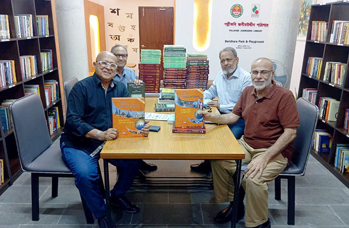 Cosmos Foundation donates books for Baridhara Park Library