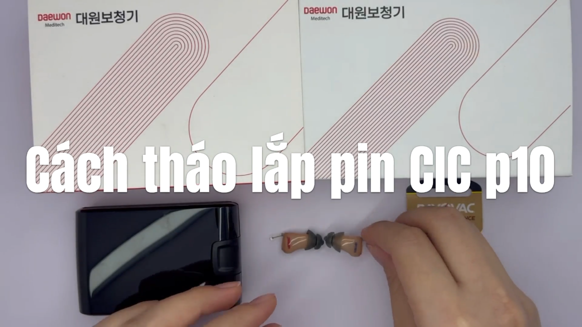 Cách tháo lắp pin CIC p10