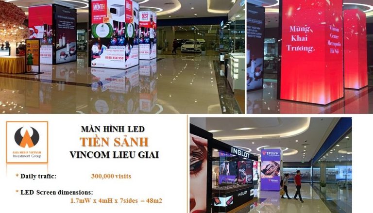 Màn hình Led ở Vincom Liễu Giai - Hà Nội