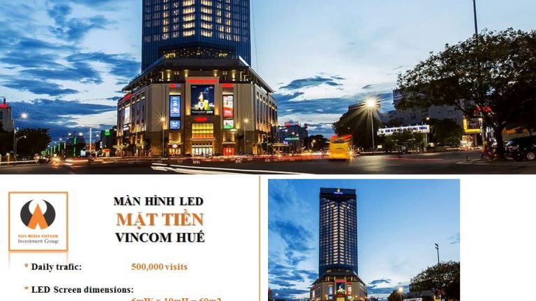 Màn hình led tại Vincom Plaza Huế