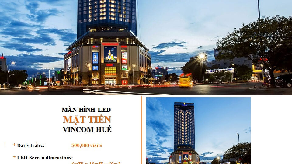 Màn hình Led ở Vincom Huế - Copy