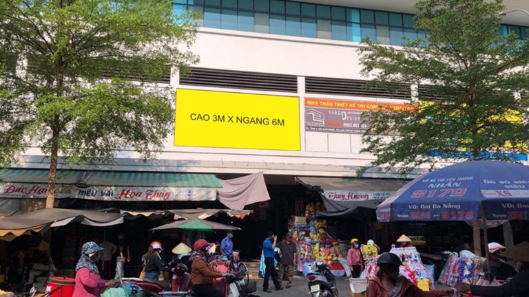 Pano Ốp Tường Tại Chợ Quảng Ngãi – Đường Nguyễn Bá Loan – Quảng Ngãi (Vị Trí 3)