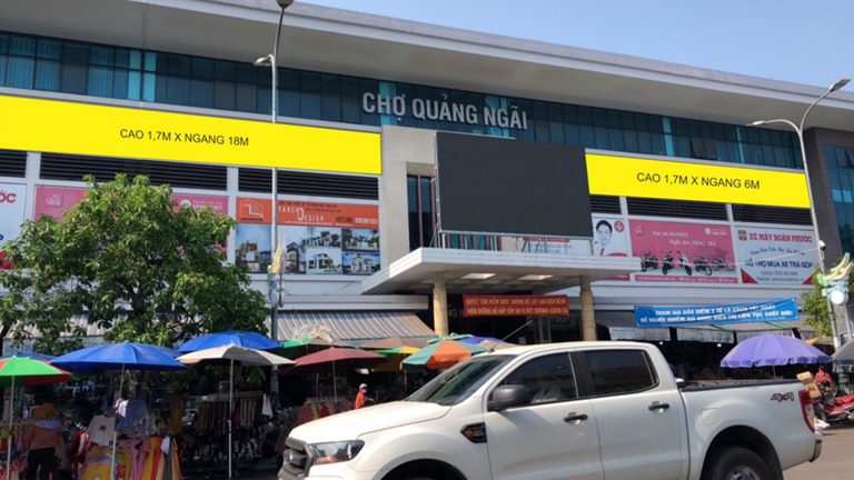 Pano Ốp Tường Tại Chợ Quảng Ngãi – Đường Nguyễn Nghiêm – Quảng Ngãi (Vị Trí 1)