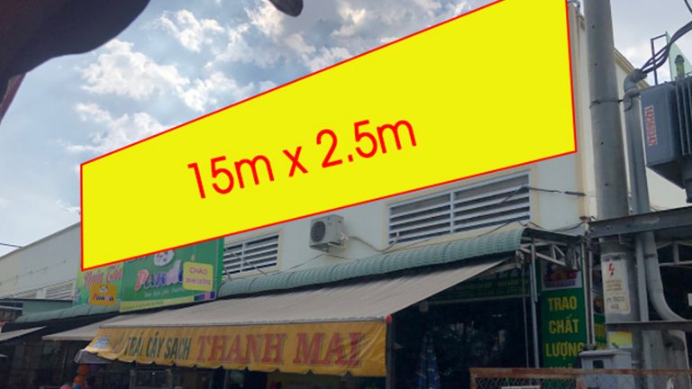 Pano Ốp Tường Tại Chợ Long Thọ – Hùng Vương – Ấp 1 – Huyện Nhơn Trạch – Tỉnh Đồng Nai (Cổng Phụ Cánh Trái Vị Trí 3)