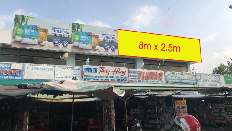 Pano Ốp Tường Tại Chợ Long Thành – Đường Trường Chinh – Thị Trấn Long Thành – Huyện Long Thành – Tỉnh Đồng Nai (Cửa Bắc Vị Trí 2)