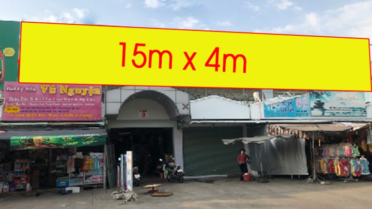 Pano Ốp Tường Tại Chợ Long Thành – Đường Trường Chinh – Thị Trấn Long Thành – Huyện Long Thành – Tỉnh Đồng Nai (Cửa Nam Vị Trí 5)