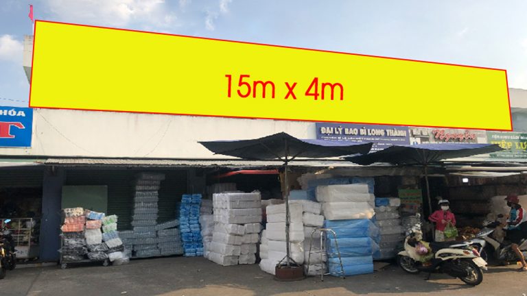 Pano Ốp Tường Tại Chợ Long Thành – Đường Trường Chinh – Thị Trấn Long Thành – Huyện Long Thành – Tỉnh Đồng Nai (Cửa Bắc Vị Trí 1)