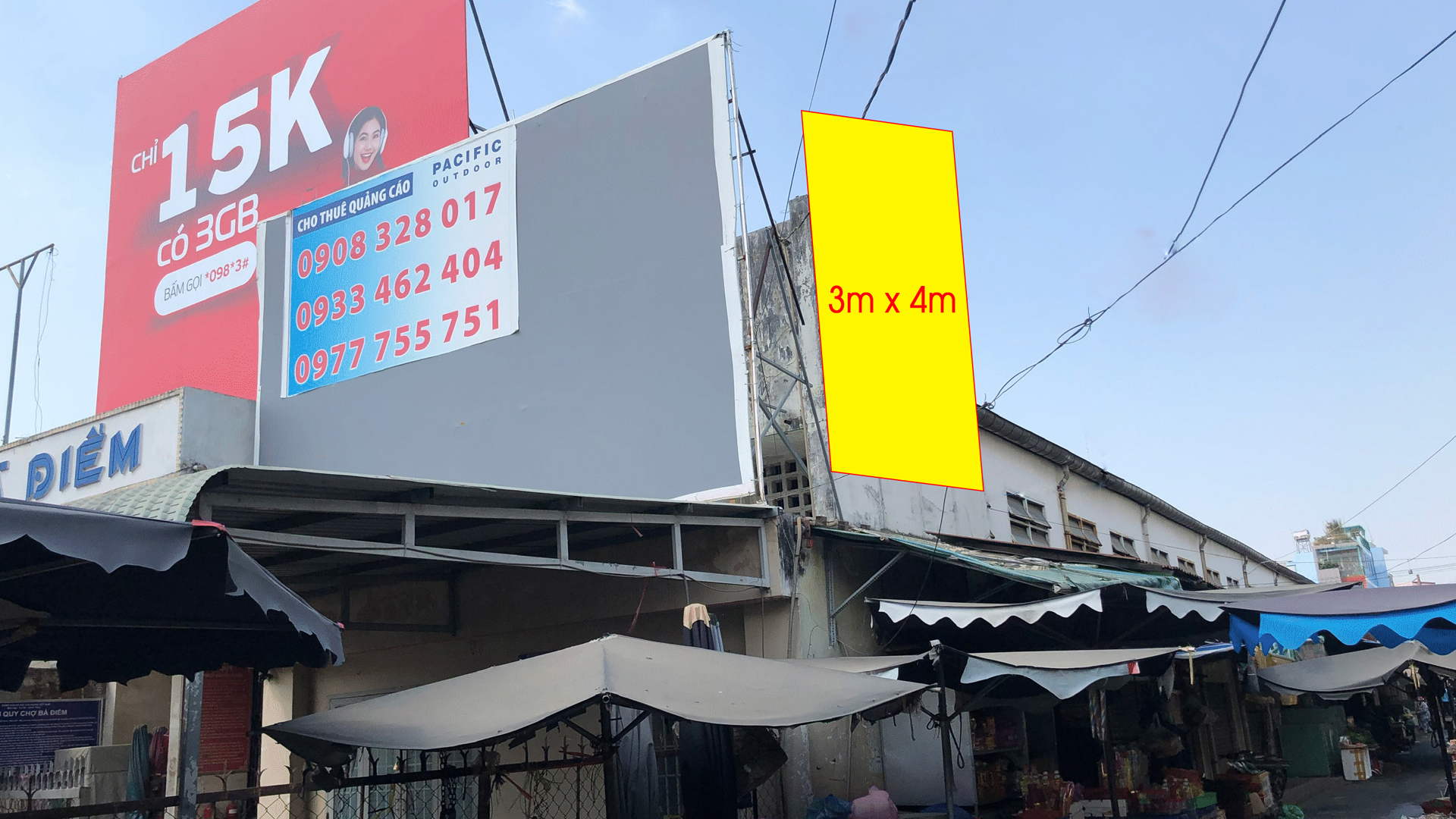 PANO ỐP TƯỜNG TẠI CHỢ BÀ ĐIỂM – SỐ 34 PHAN VĂN HỚN – BÀ ĐIỂM – HUYỆN HÓC MÔN – TP. HỒ CHÍ MINH (VÁCH HÔNG VỊ TRÍ 1)