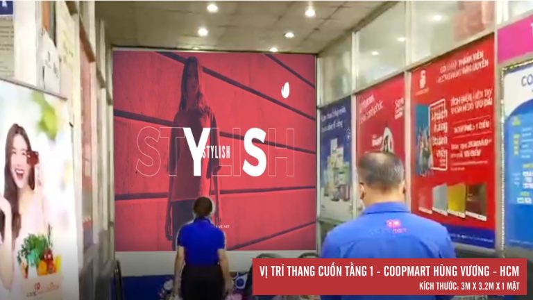 Led Indoor Tại Thang Cuốn Tầng 1 Coopmart Hùng Vương – Quận 5 – Tp. Hồ Chí Minh