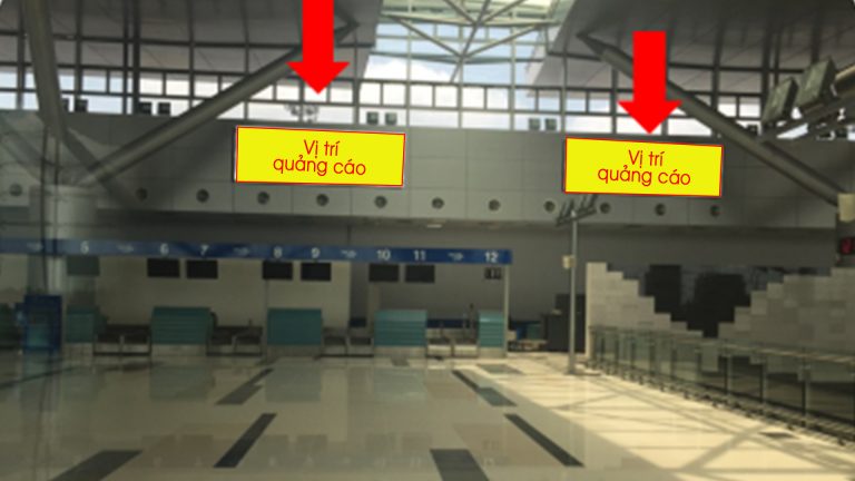 Hộp Đèn Tại Khu Vực Check-in Quốc Nội Đi – Sân Bay Quốc Tế Cần Thơ – Quận Bình Thủy – Tp. Cần Thơ (Vị Trí 1)