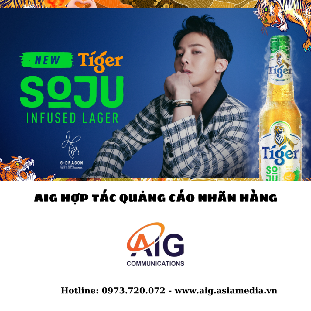 TIGER BEER CHIẾM SÓNG MẠNG KHI CÔNG BỐ G-DRAGON LÀ ĐẠI SỨ TOÀN CẦU