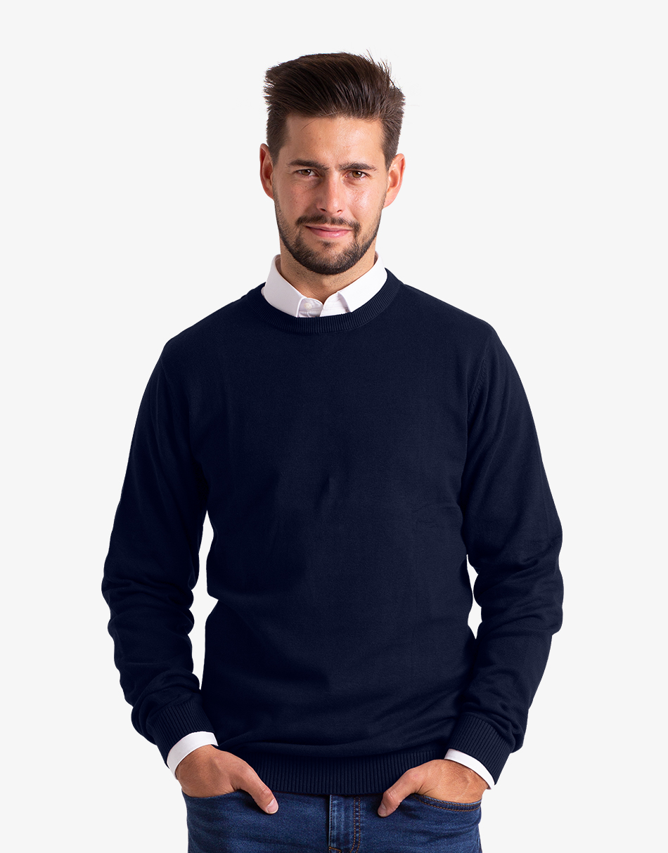 Dress shirt with crew cheap neck sweater