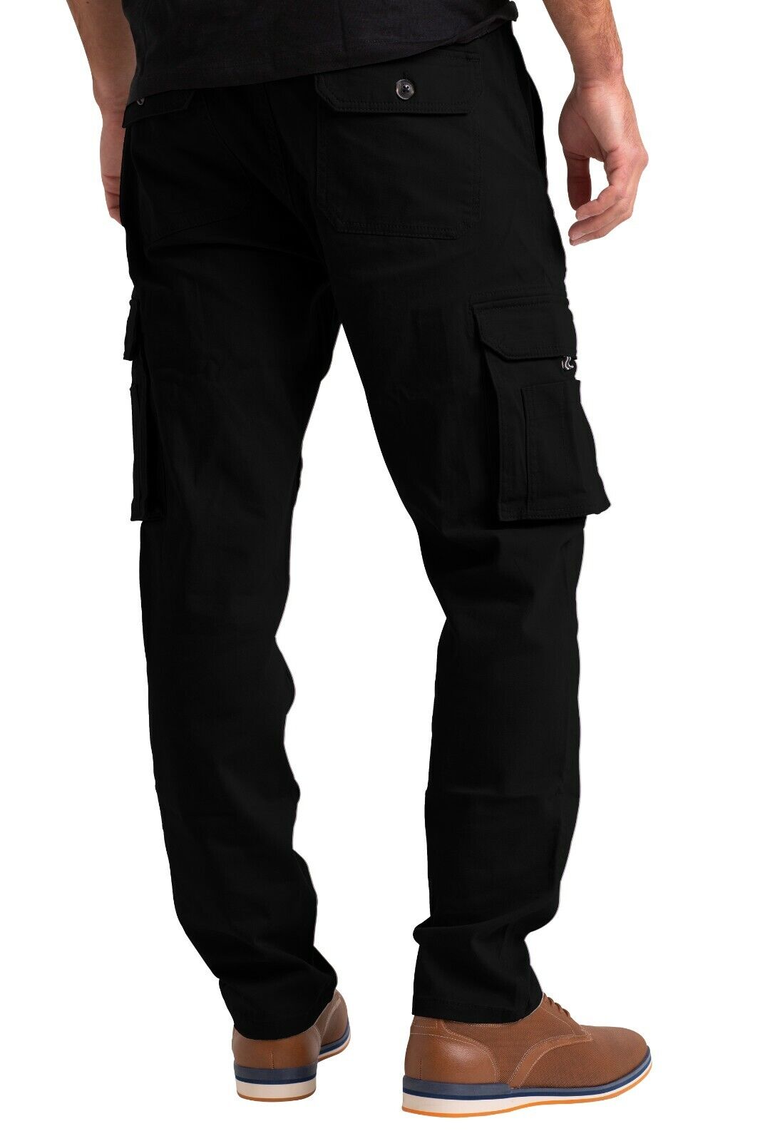 Men's Flex Cargo Trousers Heavy Duty Stretch Casual Pants - Alamo Apparels