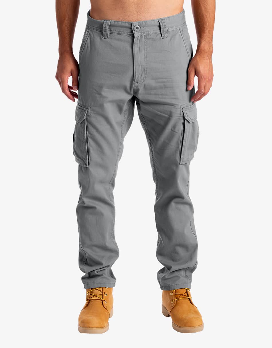 polycotton Industrial Work Wear Cargo Pants Gray