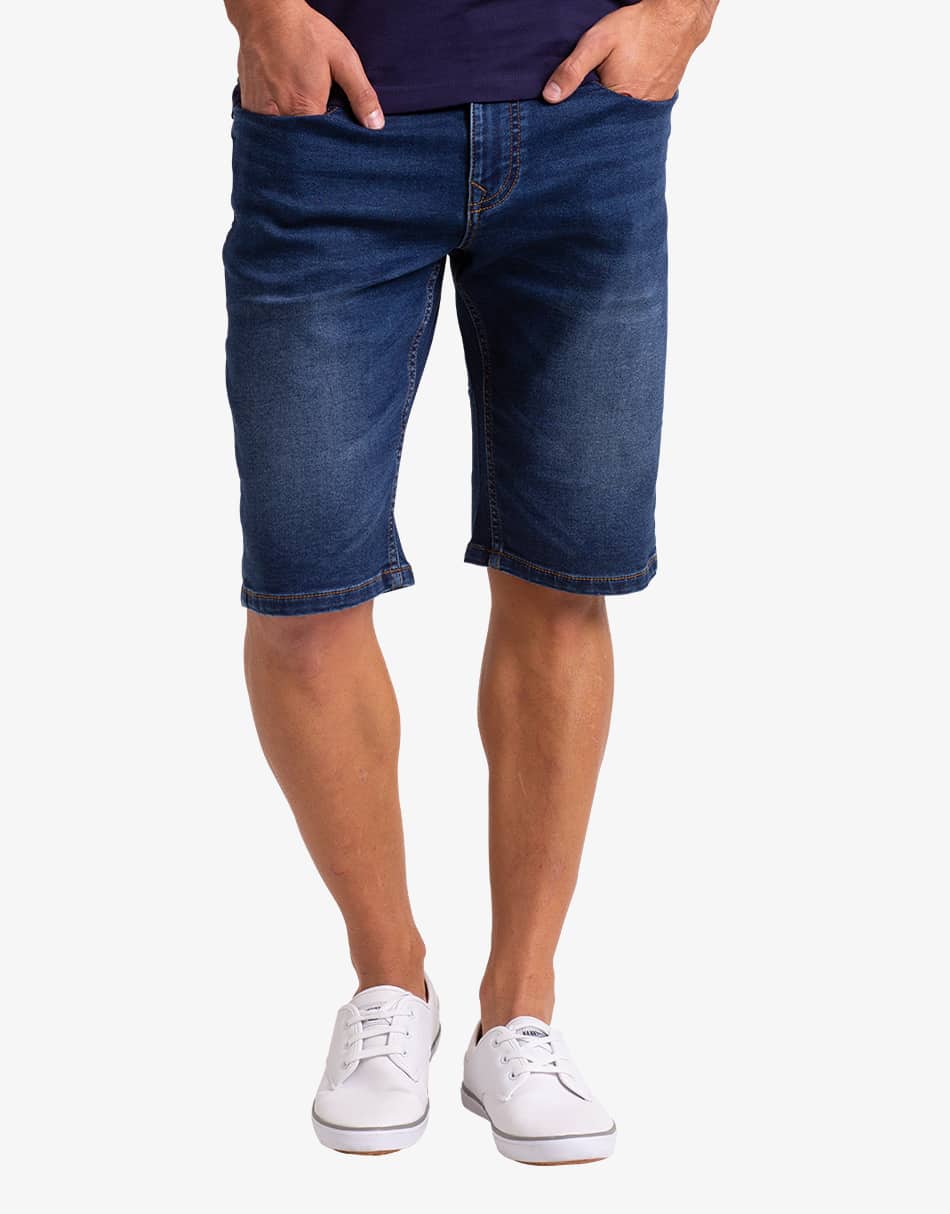 Knitted Denim Shorts Rough And Tough