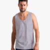 Men's Tank Top - Grey - Front