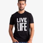 Printed T-shirt - Live Life